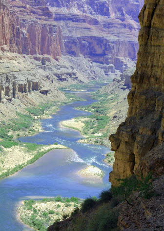 Down river from Granary