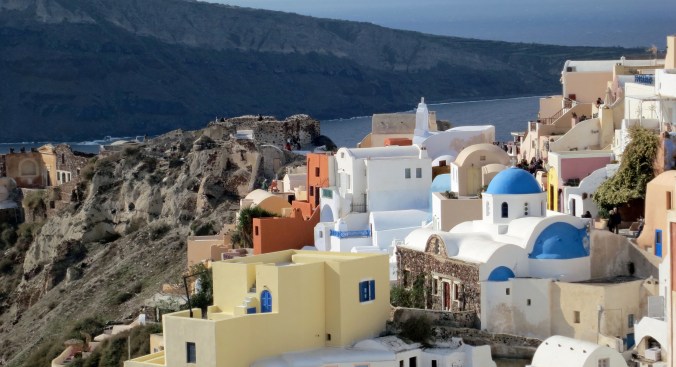 I'll close this blog with a final shot of Oia. The blue domed building is one of the towns many beautiful churches, which I will feature in my next blog.