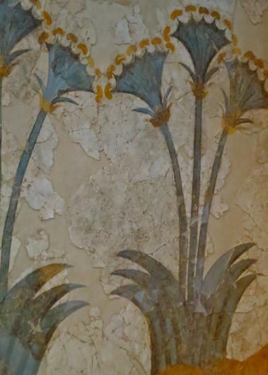 This fresco is one of many that lined the walls of buildings in Akrotiri, Santorini is close to 4000 years old. 