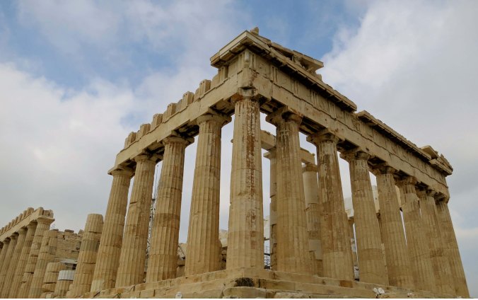 The Acropolis with its graceful Parthenon shown above is probably the wold's most famous historic site.