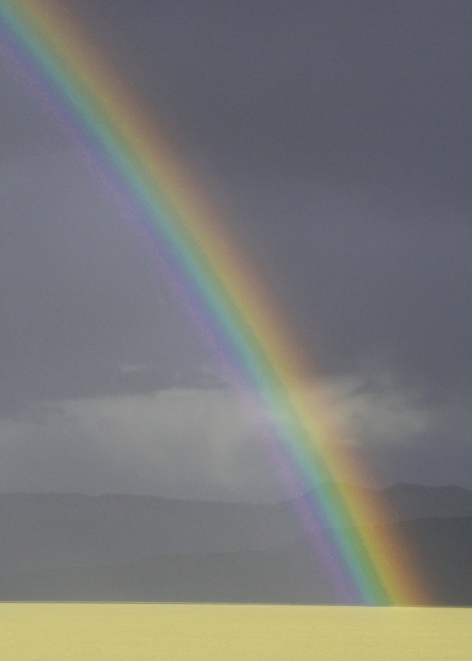 The Black Rock Desert can be quite beautiful, as this rainbow demonstrates.