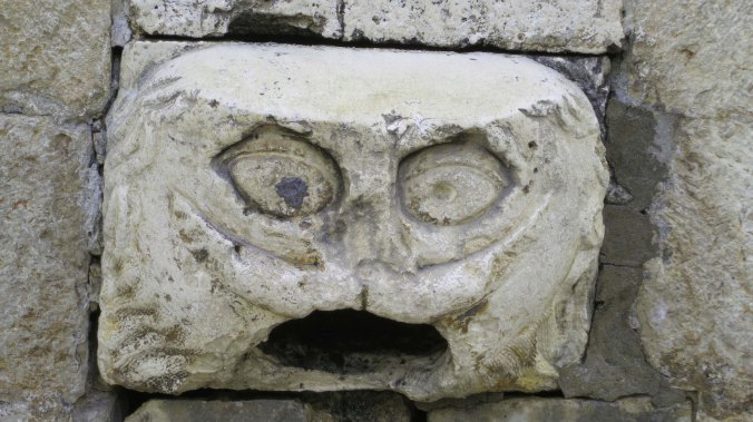 I found this marvelous gargoyle about a foot off the Stradun connected the the Franciscan Monastery.