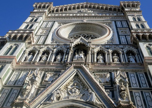A towering cathedral in Florence Italy.