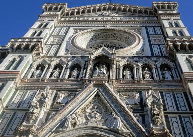 A towering cathedral in Florence Italy.
