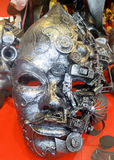 I will conclude with this modern mask of part man and part machine... a scary prediction of the future?