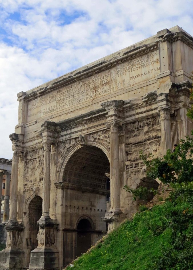 This impressive six-story arch commemorated the victory of the African born emperor Septimius Severus in far off Mesopotamia.