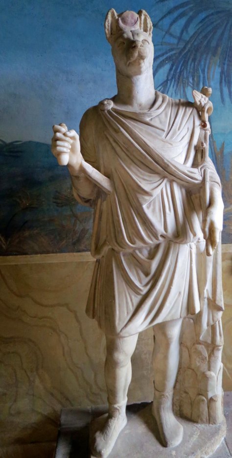 The collection of the Vatican Museum ranges from ancient Egypt to modern times. This is a statue of the Egyptian God Anubis.