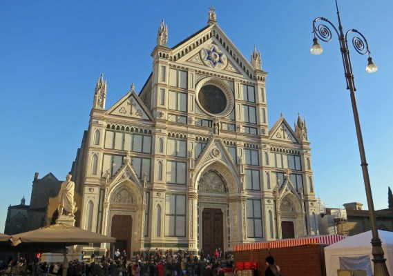 The Basilica of Santa Croce in Florence.