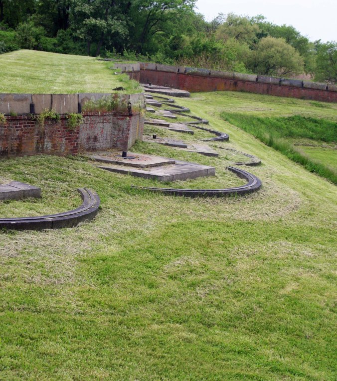 Gun emplacements at Ft. Mifflin.