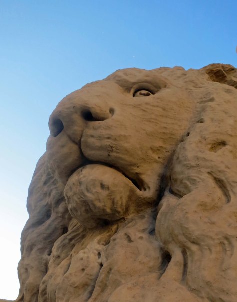 Lion statue in Florence, Italy