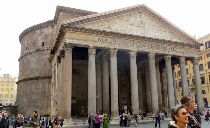 The Pantheon, built to honor all of Rome's gods, there were a lot, is one of the world's most famous structures. It's dome served as a model for domes ranging from St. Peter's Basilica to the US Capitol building.