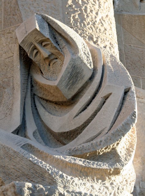 Subirachs ' Passion sculpture on Sagrada Familia in Barcelona