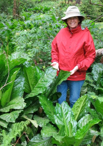 Peggy and I were surprised to find out that the skunk we were smelling was actually the large leafy plants that surrounded our campsite.