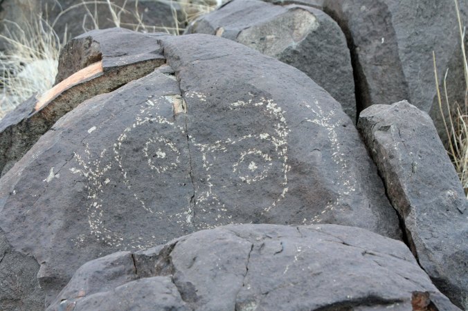 Petroglyph at Three Rivers Petroglyph site in Southern New Mexico