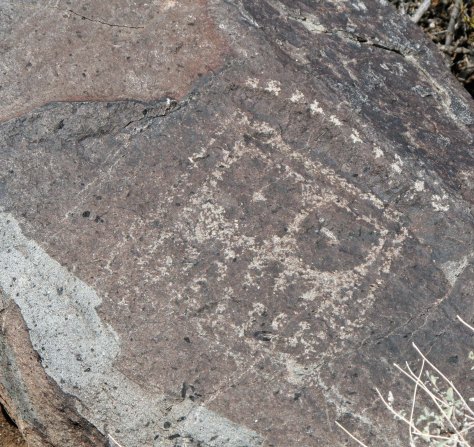 Petroglyph from Three Rivers Petroglyph site in southern New Mexico.
