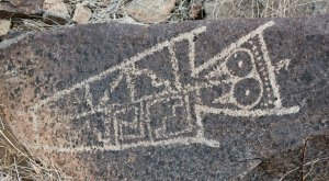 Petroglyph from Three Rivers Petroglyph site in southern New Mexico.