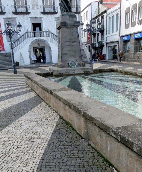 Ponta Delgado City Hall and reflection pool