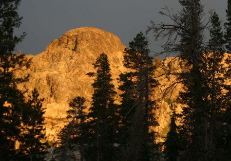 Sunset in the Northern Sierra Nevada Mountains.