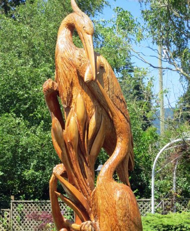 Woodcarvings in Hope BC