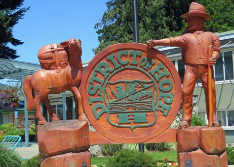 Woodcarvings in Hope BC