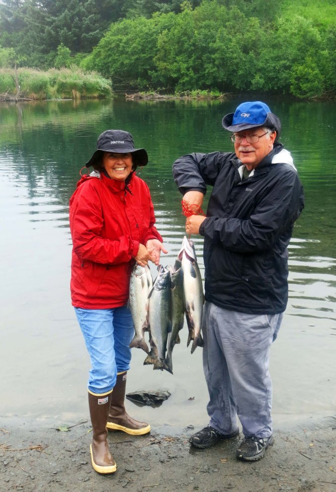 Pink Salmon catch on Kodiak Island.