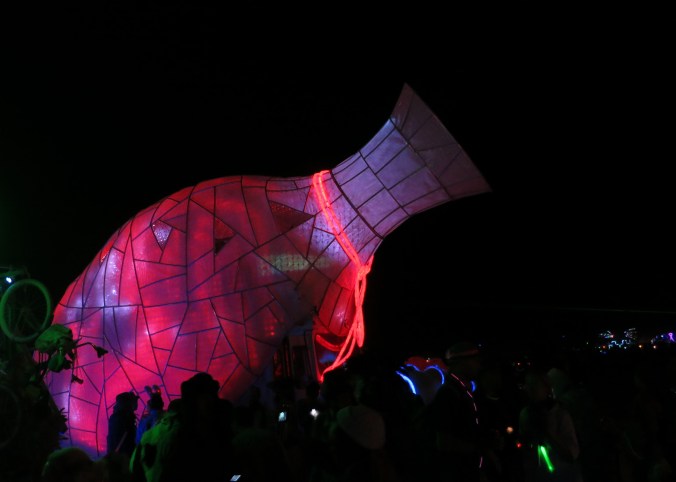 Burning Man becomes almost magical at night.