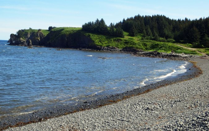 Does it really matter whether you catch fish or not when this is your setting? Cape Chiniak, Kodiak.