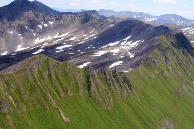 Another photo of Peggy's that captures both the green and ruggedness of Kodiak. We spotted mountain goats on some of the peaks.