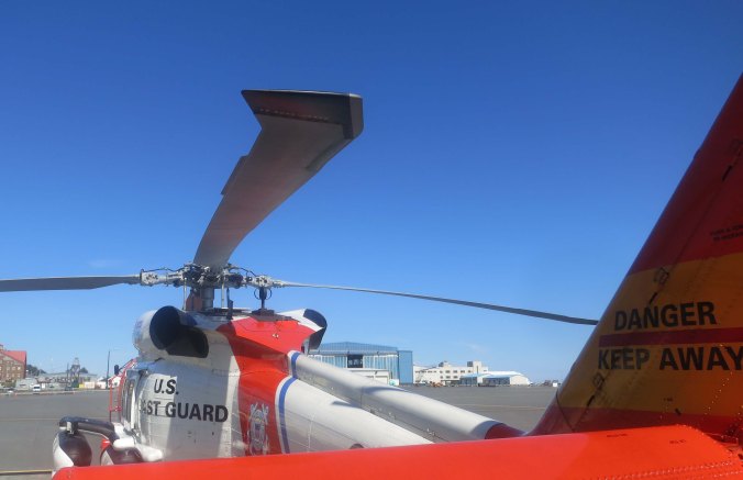 H-60 ready to fly at Coast Guard Station in Kodiak, Alaska.