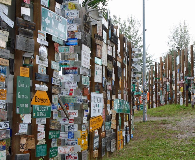 If you look closely, you just might find your hometown among the 70,000 signs of Watson Lake.