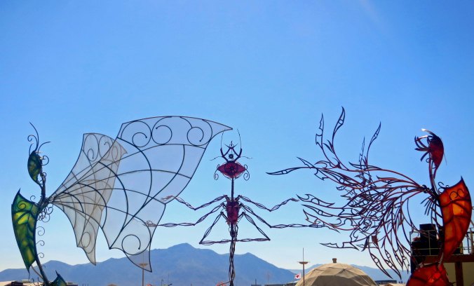 Back roads art at Burning Man 2013