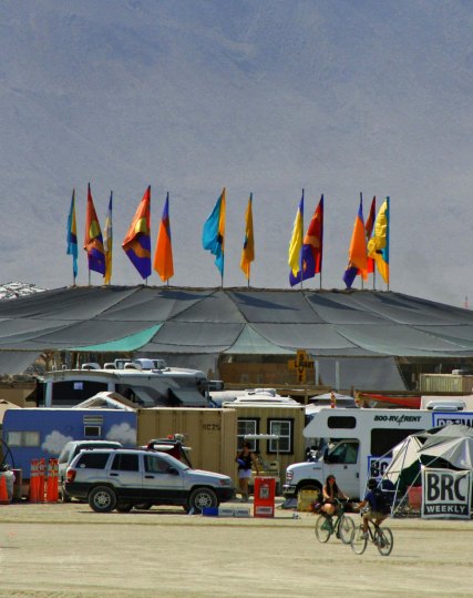 Center Camp Cafe at Burning Man 2013