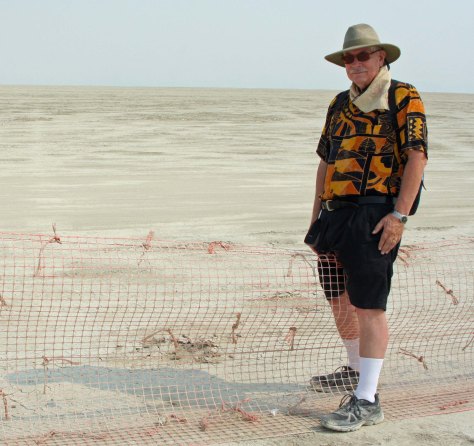 Crossing the fence at Burning Man