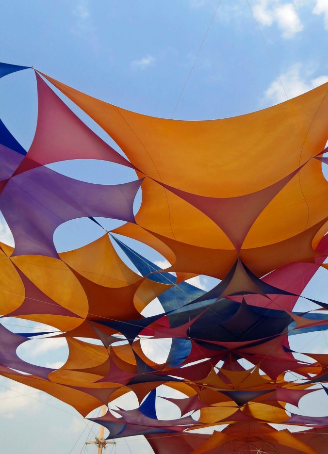 Roof of Sacred Spaces Camp at Burning Man 13