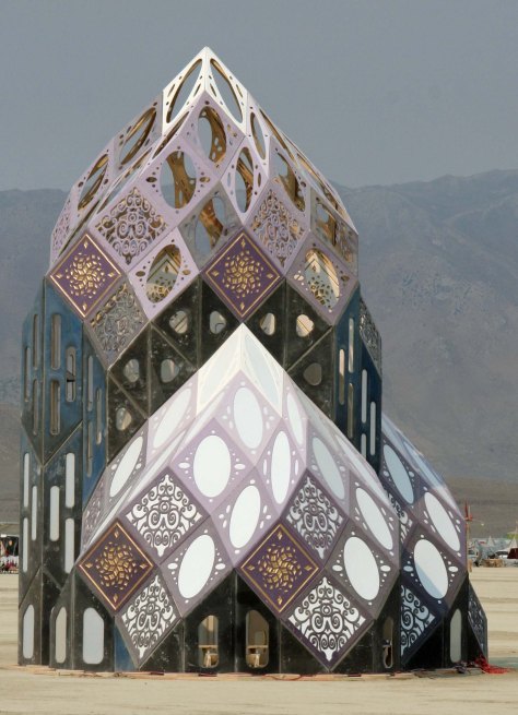 Zonotopia on the Playa at Burning Man 2013.