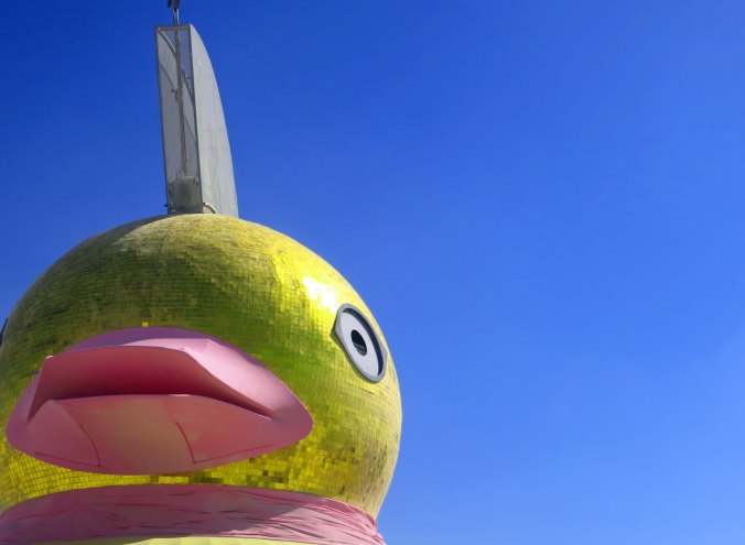 Baby duck mutant vehicle at Black Rock City 2013.