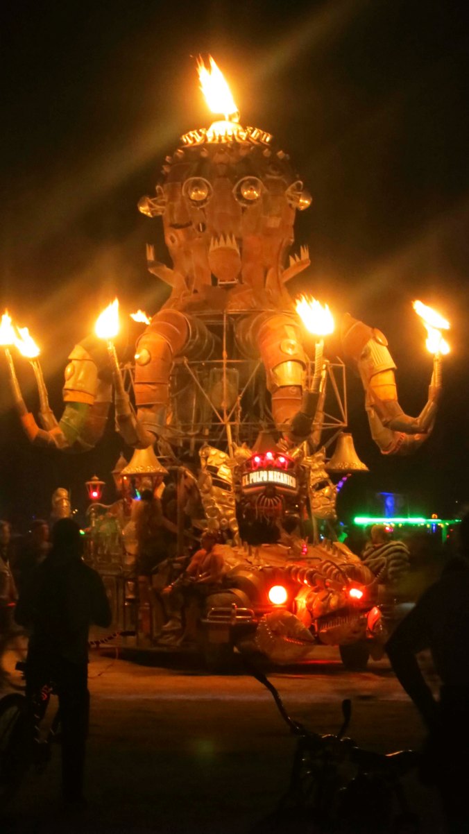 Burning Man mutant vehicle octopus.