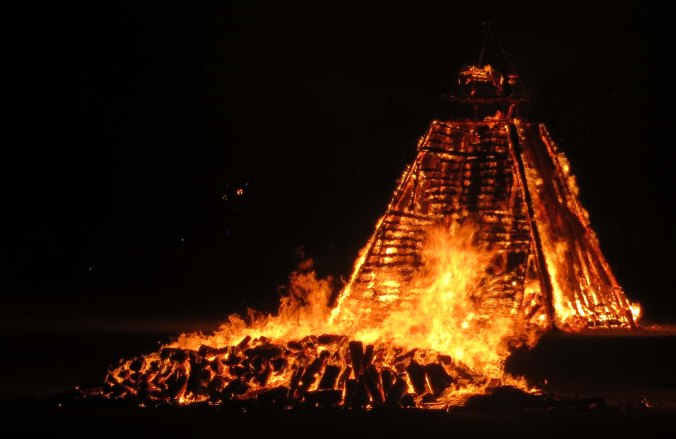 Washington DC's pyramid at Burning Man 2013.