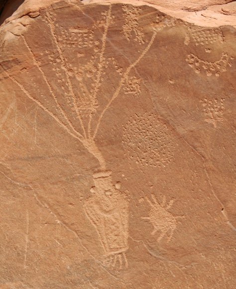 Dinosaur National Monument petroglyph.