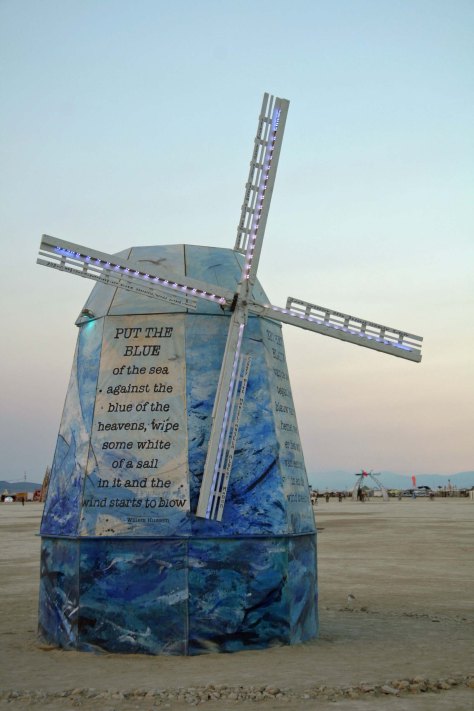 The Netherlands brought a windmill to represent their regional group in Holland.