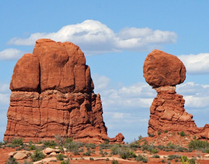Rock sculpture at Arches Natioal park. Photo by Curtis Mekemson.