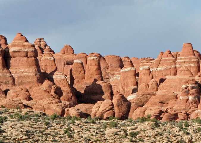 Sedimentary layers shown at Arches National Park. Photo by Curtis Mekemson.