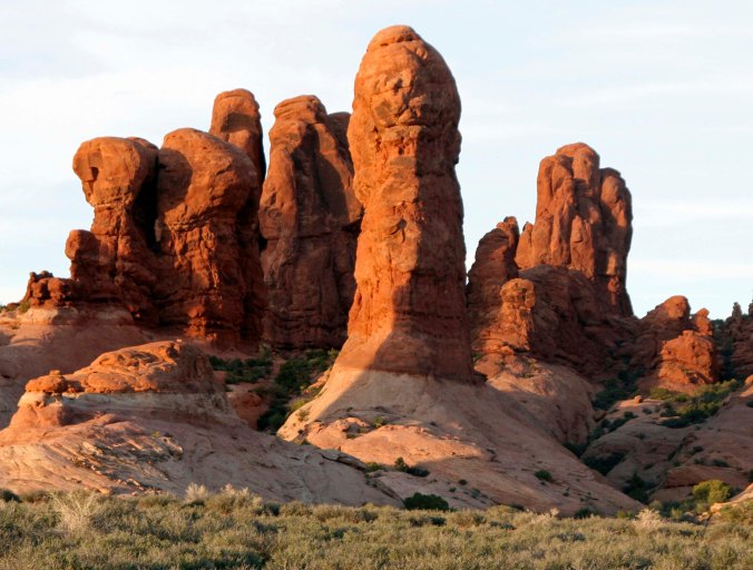 Stone sculptures at Arches National Park. Photo by Curtis Mekemson.
