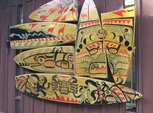 Surf shop ad in Bolinas, California. Photo by Curtis Mekemson.