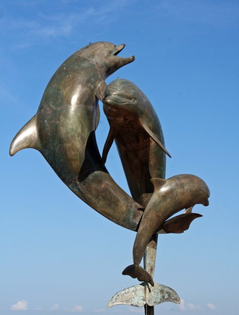 Dancing Dolphins sculpture in Puerto Vallarta, Mexico. Photo by Curtis Mekemson.