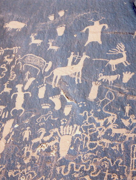 Photograph of Newspaper Rock by Curtis Mekemson.