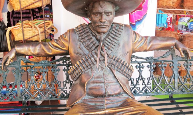 Puerto Vallarta sculpture of Pancho Villa. Photo by Curtis Mekemson.