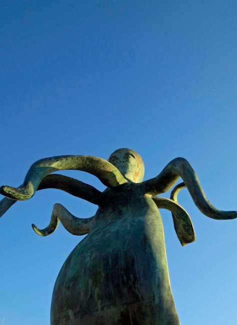 Rotunda sculpture of an octopus in Puerto Vallarta. Photo by Curtis Mekemson.