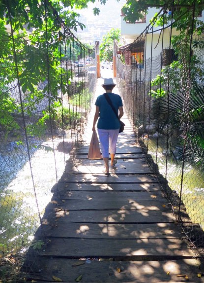 Puerto Vallarta's swinging bridge. Photo by Curtis Mekemson.