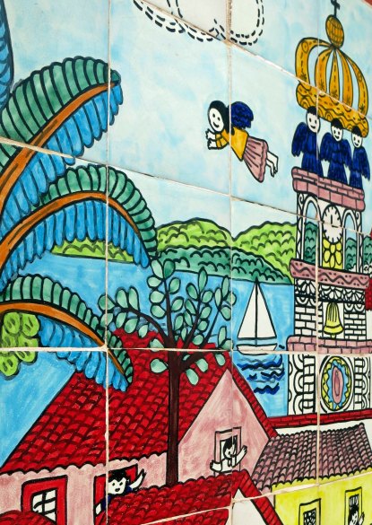 Puerto Vallarta mural depicting Our Lady of Guadalupe Church in Puerto Vallarta, Mexico.Photo by Curtis Mekemson